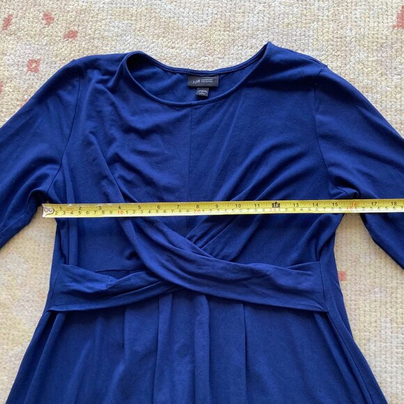 J.Jill Wearever Collection Rich Navy Blue Criss-Cross Dress, Small Petite - Picture 7 of 10